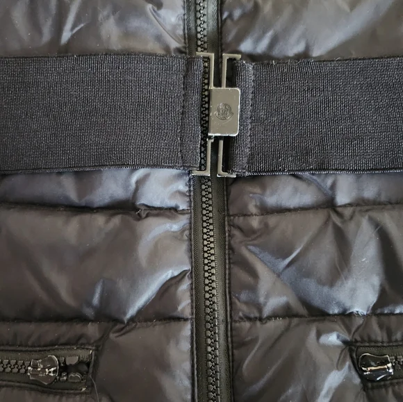 Moncler women down puffer vest women S black with logo - Picture 6 of 8